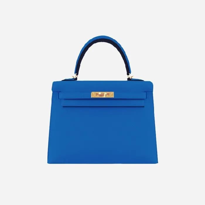 에르메스 여성 켈리백 25 Tanzania blue - Hermes Womens Kelly… - 1