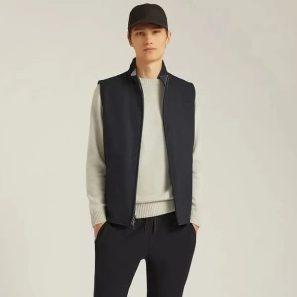 로로피아나 남성 양면 베스트 - Loro Piana Mens Basic Vest - lpc… - 1
