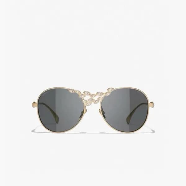 샤넬 여성 프리미엄 메탈 프레임 선글라스 - Chanel Womens Premium Met… - 1