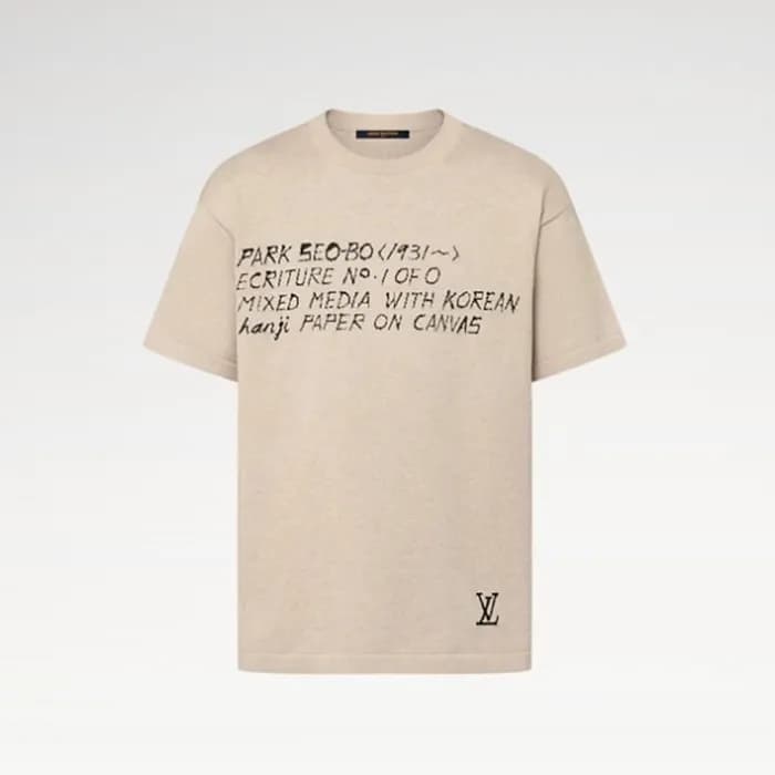 루이비통 남성 라운드 반팔 티셔츠 - Louis vuitton Mens Round Tshi… - 1