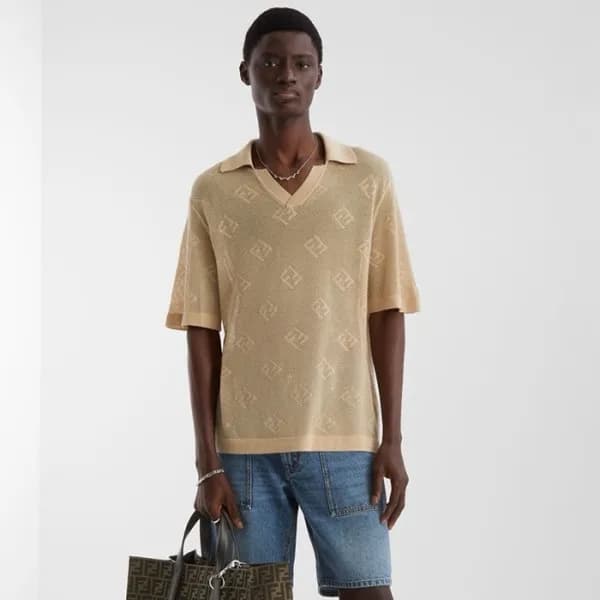 펜디 남성 폴로 반팔 티셔츠 - Fendi Mens Polo Tshirt - fec5499… - 1