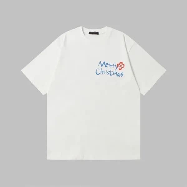 루이비통 남성 라운드 반팔 티셔츠 - Louis vuitton Mens Round Tshi… - 1