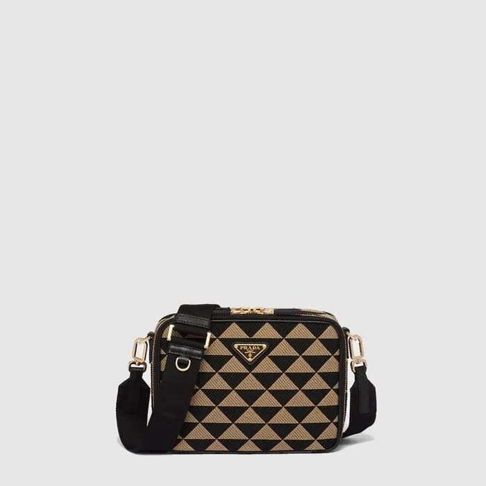프라다 남성 브리크 자수 패브릭 백 2VH069 - Prada Mens Brick Embr… - 1