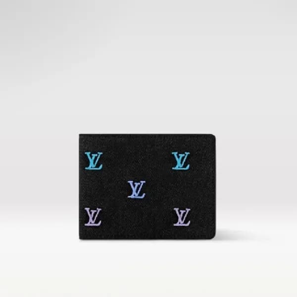 루이비통 남성 멀티플 월릿 LV 블라손 데님 반지갑 M13964 - Louis vuitto… - 1