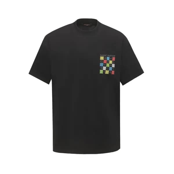 루이비통 남성 라운드 반팔 티셔츠 - Louis vuitton Mens Round Tshi… - 1