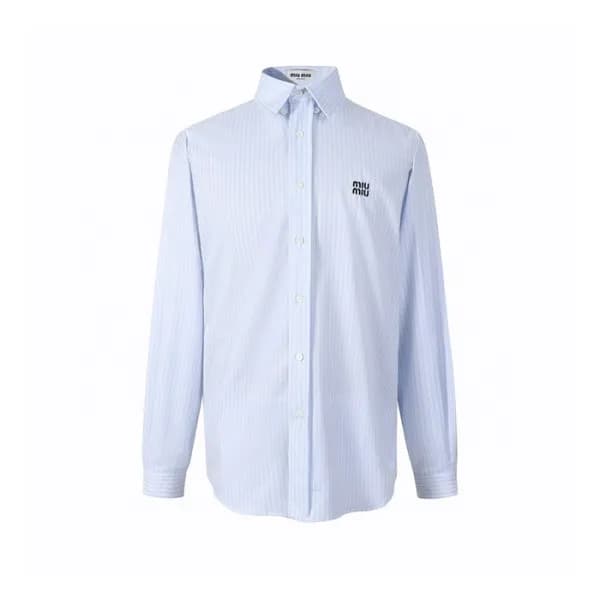 미우미우 남/녀 체크 셔츠 - Miumiu Unisex Flanner Shirts - mi… - 1