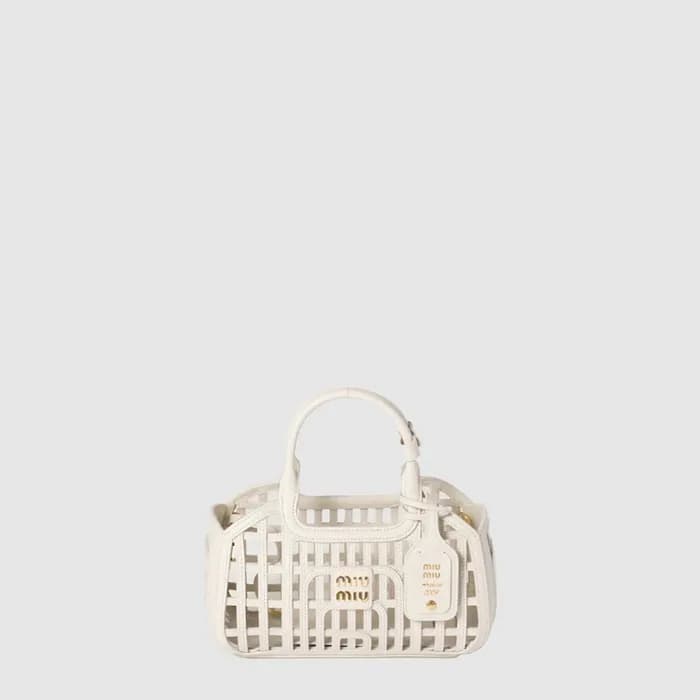 미우미우 여성 가죽 바스켓 - Miumiu Womens Leather Basket - mi… - 1