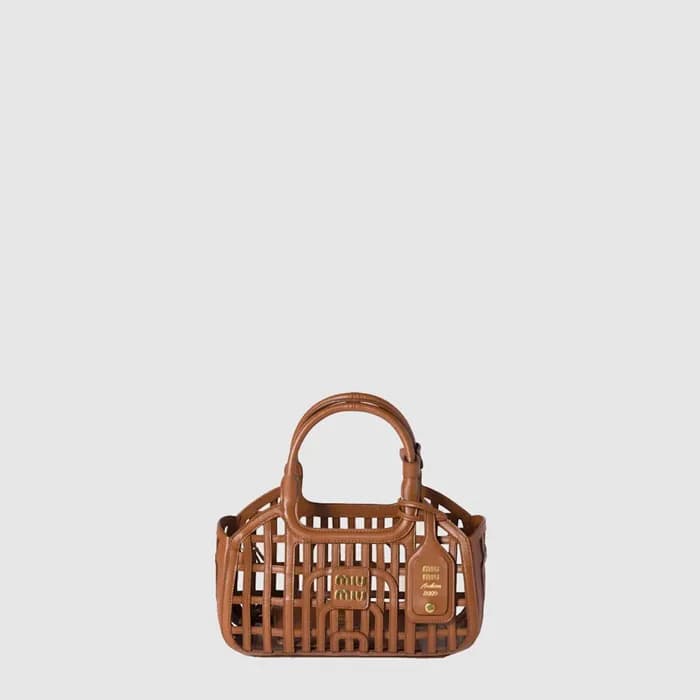 미우미우 여성 가죽 바스켓 - Miumiu Womens Leather Basket - mi… - 1