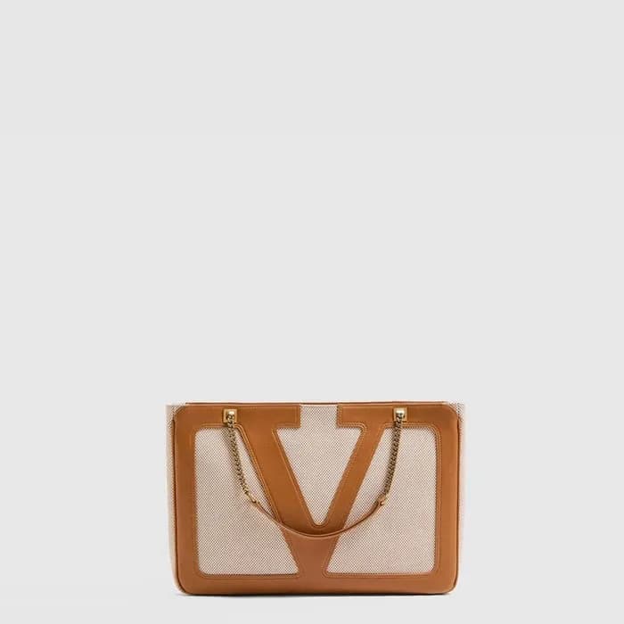 발렌티노 여성 가라바니 비바 슈퍼스타 캔버스 미디엄 쇼퍼 백 - Valentino Wome… - 1