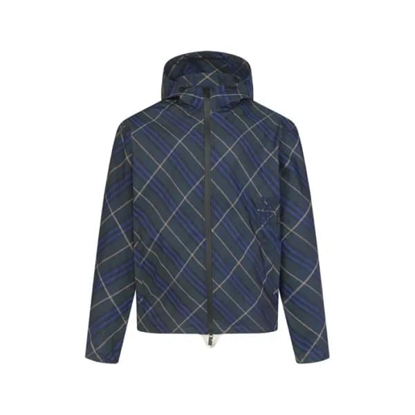 버버리 남성 체크 후드 재킷 - Burberry Mens Check Hooded Jacke… - 1