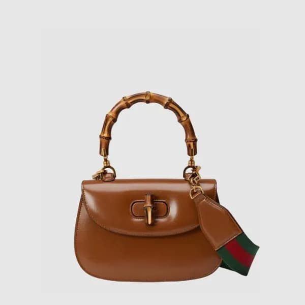 구찌 여성 뱀부 스몰 탑 핸들백 - Gucci Womens Bamboo Small Top … - 1