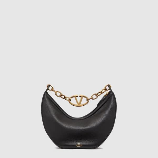 발렌티노 여성 브이로고 문 스몰 체인 호보 백 - Valentino Womens V-Log… - 1