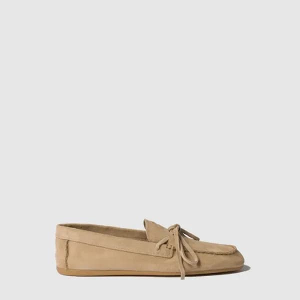미우미우 여성 스웨이드 로퍼 - Miu Miu Womens Suede Loafers - m… - 1