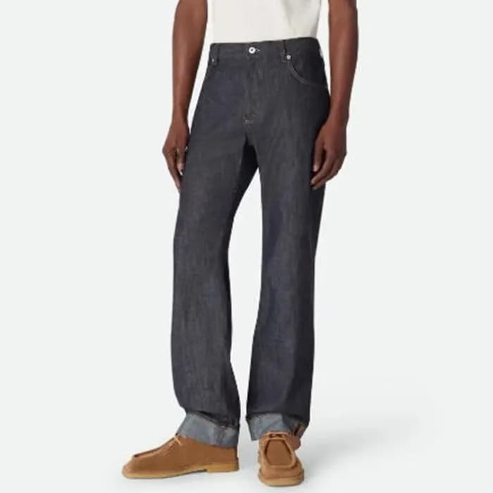 보테가 베네타 남성 워싱 와이드 레그 진 - Bottega veneta Mens Rinse… - 1