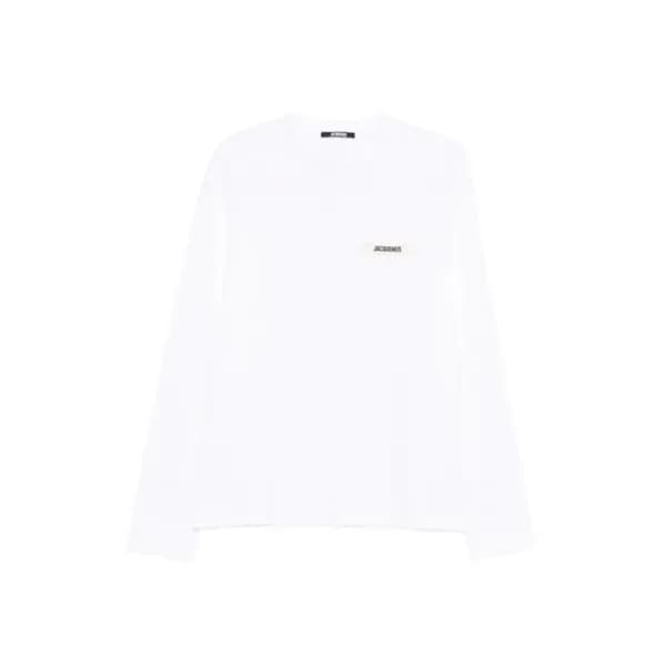 자크뮈스 남성 라운드 긴팔티 - Jacquemus Mens Long Sleeve Tshir… - 1