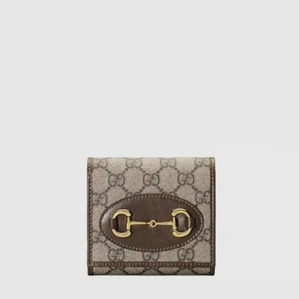 구찌 남/녀 GG 1955 홀스빗 반지갑 - Gucci Unisex GG 1955 Hors… - 1