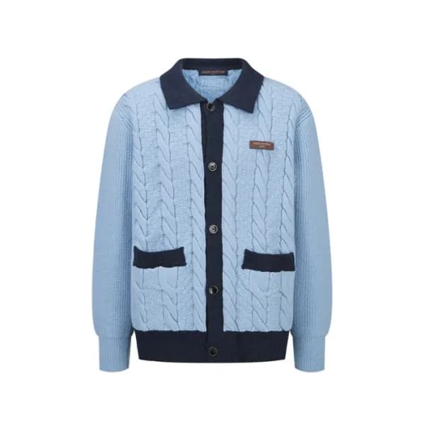 루이비통 남성 폴로 가디건 - Louis vuitton Mens Polo Cardigan - lvc17491x - 1