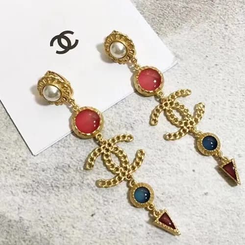 CHANEL Yellow Gold Earring - 샤넬 여성용 18k도금 옐로우 골… - 1