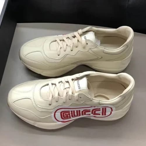 GUCCI 2018 MENS LEATHER RUNNING SHOES - 구찌 남성 레더 런… - 1