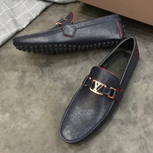 [매장판] LOUIS VUITTON 2018 MENS STRAP LEATHER LOAFER… - 1