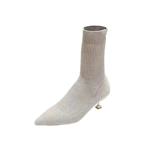 Miumiu 2018 Ladies knit Glitter Boots Beige - 미우미우… - 1