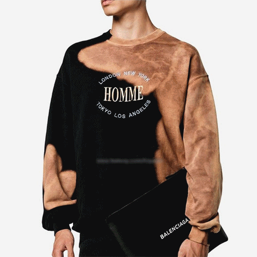 Balenciaga 2018 MM/WM Bleachid Cotton Hood Tee - 발… - 1