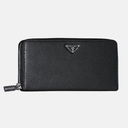 Prada 2018 Mens Saffiano Leather Zippy Long Purse … - 1