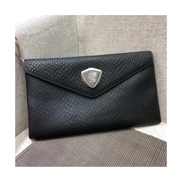 Balmain Leather Clutch Bag , 28cm - 발망 레더 남성용 클러치백… - 1