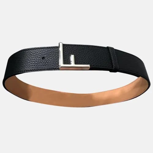 [매장판] Fendi 2019 Mens F Buckle Leather Bellt - 펜디 … - 1