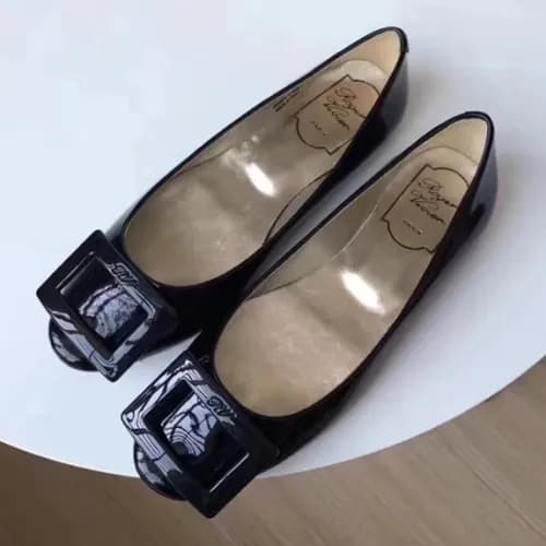 Roger Vivier 2019 Ladies Belle Patent-leather Flat… - 1
