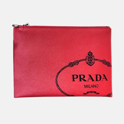 Prada Saffiano Mens Clutch Bag ,28CM - 프라다 사피아노 남성… - 1
