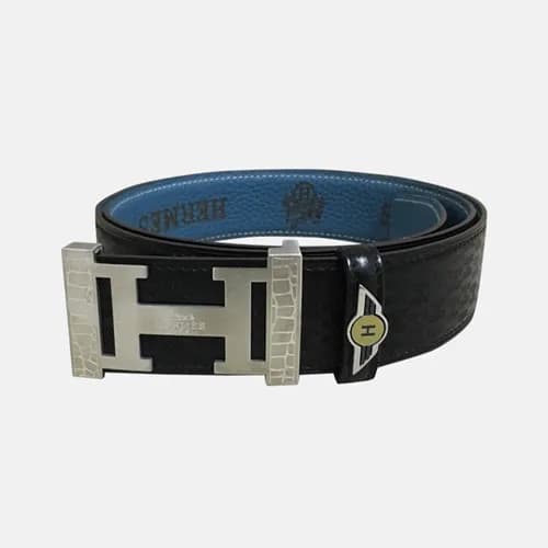Hermes 2019 Mens Business Initial Logo Reversible … - 1