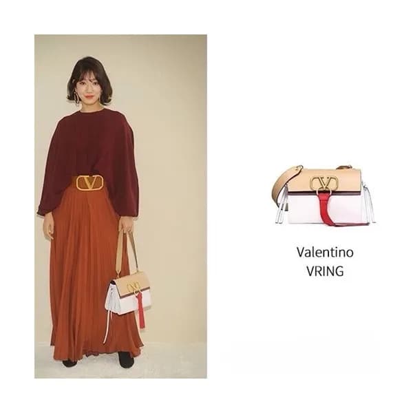 [커스텀급]Valentino 2019 V-ring Leather Shoudler Bag,2… - 1