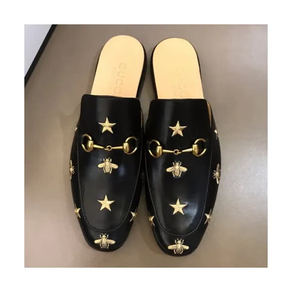 Gucci 2019 Mens Horsbit Signature Honeybee Blopper… - 1