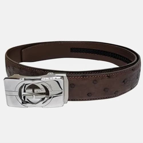 Gucci 2019 Mens Ostrich Leather Belt - 구찌 2019 남성용… - 1