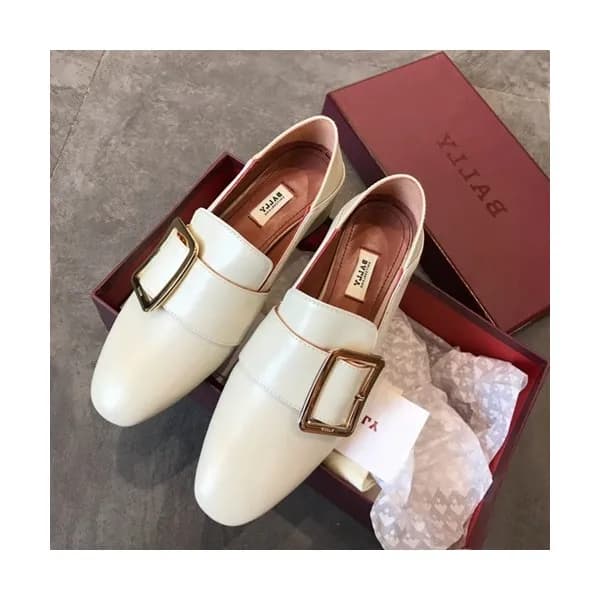Bally 2019 Ladies Leather Middle Heel Loafer - 발리 … - 1