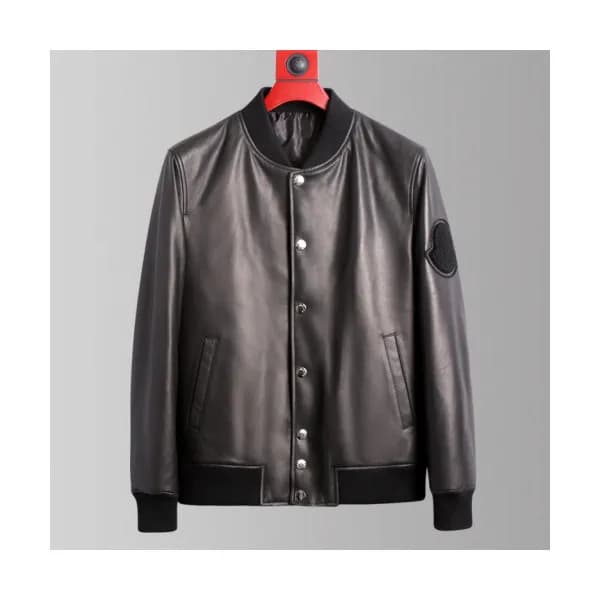 Moncler 2019 Womens Patch Logo Modern Leather Down… - 1