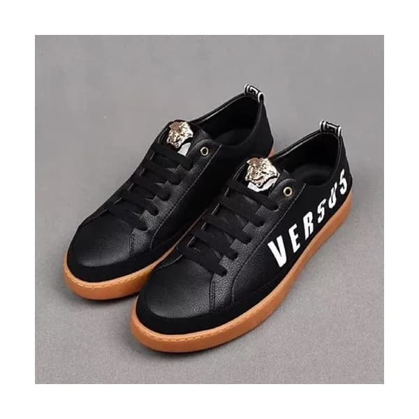 Versace 2019 Mens Leather Sneakers - 베르사체 2019 남성용… - 1