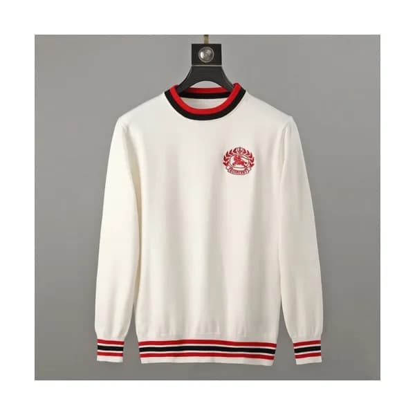 Burberry 2019 Mens Retro Logo Crew - neck Sweater … - 1