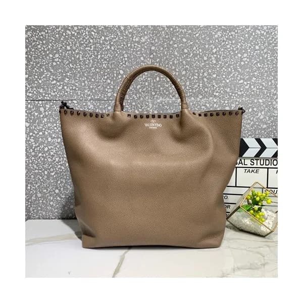 Valentino 2019 Leather Tote Shoudler Shopper Bag,3… - 1