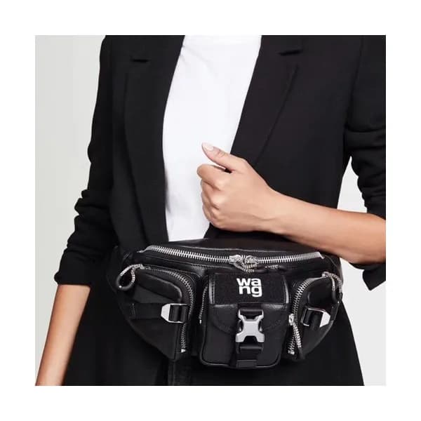 Alexander Wang 2019 Leather Hip Sack Belt Bag,32cm… - 1