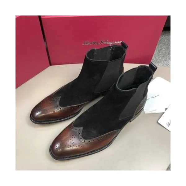 Ferragamo 2019 Mens Leather Boots - 페라가모 2019 남성용 … - 1