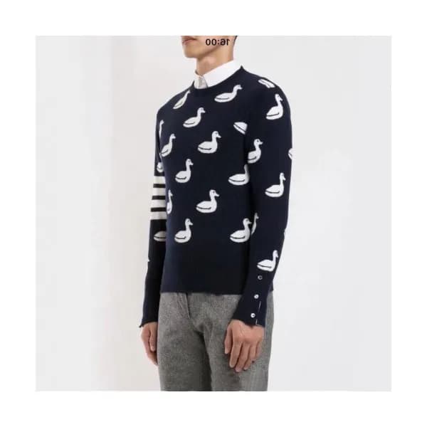 Thom Browne 2019 Mens Strap Crew-neck Sweater - 톰브… - 1