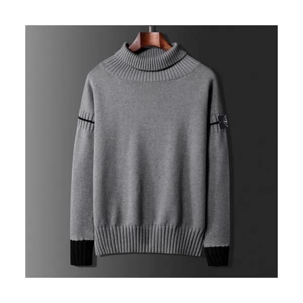 [매장판]Stone Island 2019 Mens Casual Turtle-neck Swe… - 1