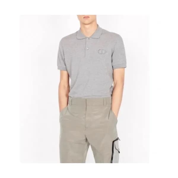[디올]Dior 2020 Mens Logo Cotton Short Sleeved Polo … - 1