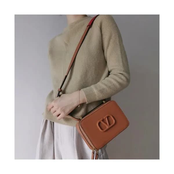 Valentino 2019 Vsling Leather Camera Shoudler Bag,… - 1