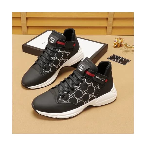 Gucci 2020 Mens Leather Sneakers - 구찌 2020 남성용 레더 … - 1