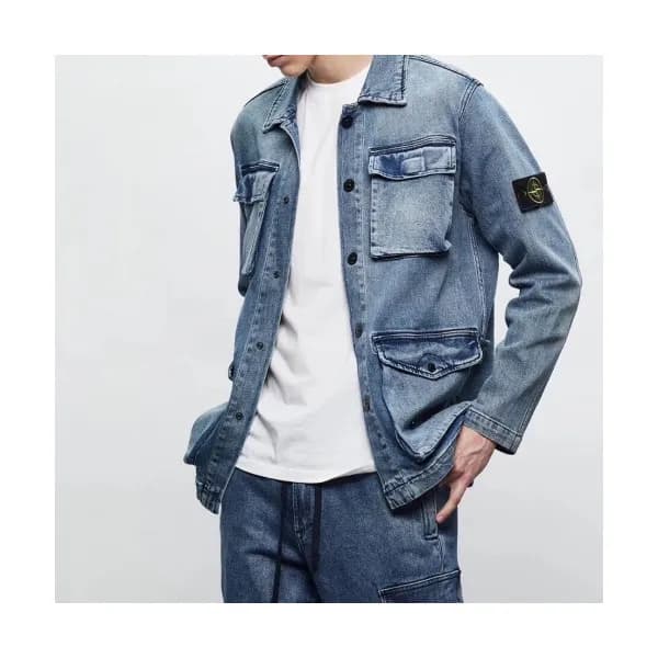 [매장판]Stone Island 2020 Mens Basic Casual Denim Ja… - 1