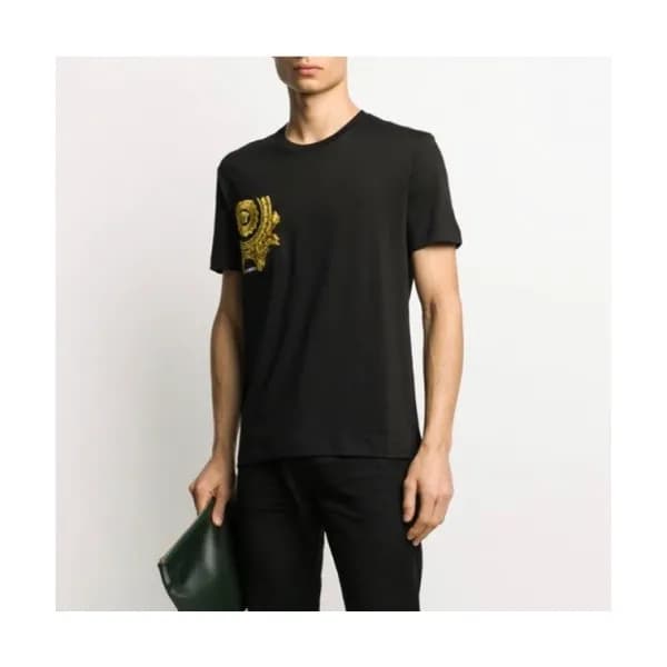 [베르사체]Versace 2020 Mens Logo Silket Short Sleeved … - 1