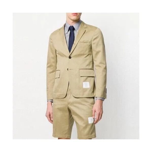 [톰브라운]Thom Browne 2020 Mens Business Cotton Half P… - 1